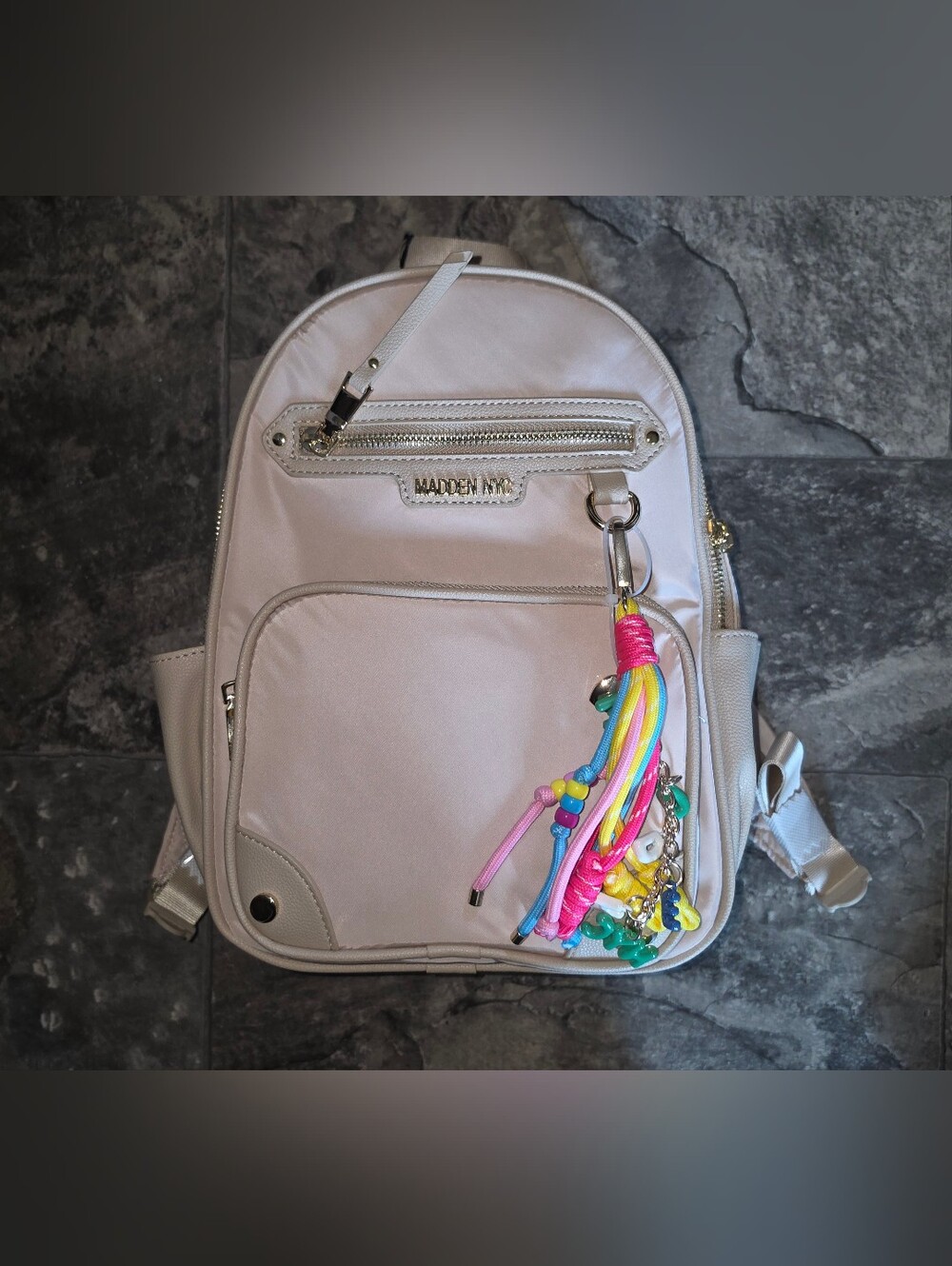 Madden NYC Women's Dome Core Backpack In Khaki NWT